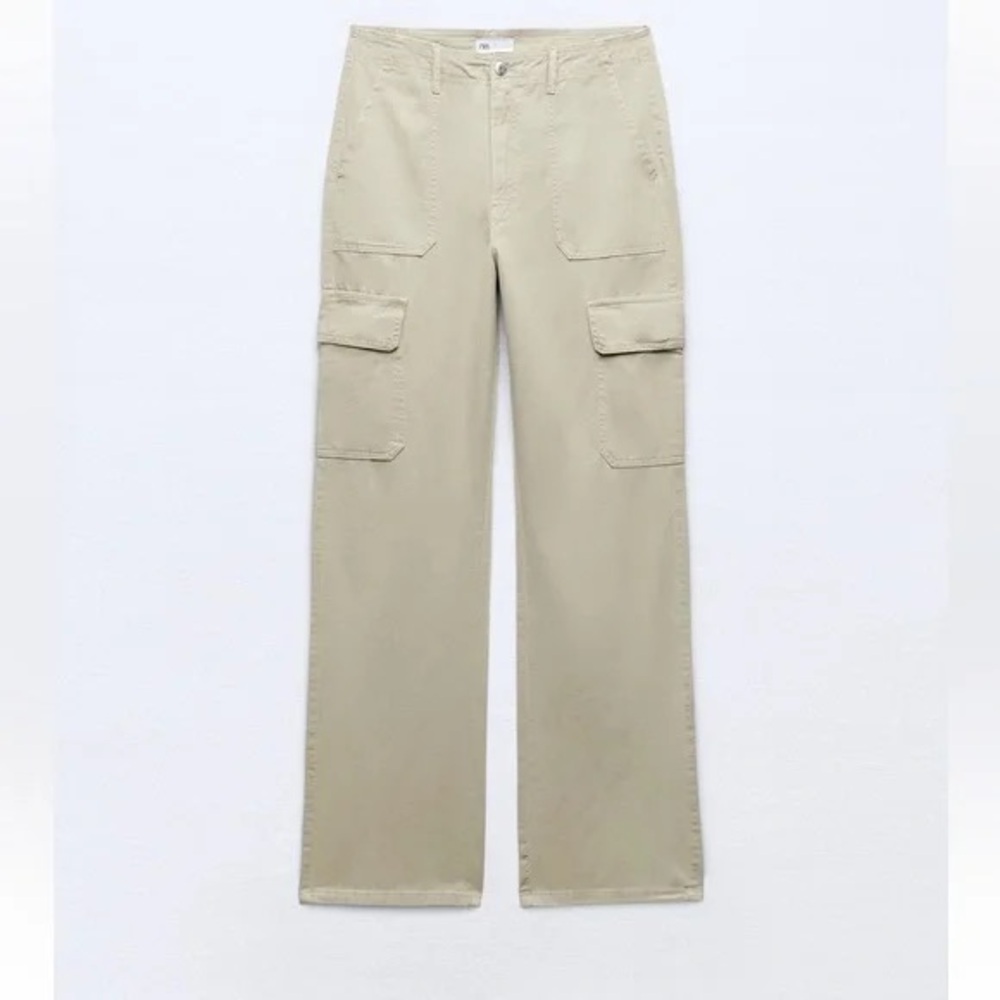 Zara Straight Leg Cargo Pants